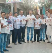 बलिया में 20 मई की राष्ट्रव्यापी बंदी को सफल बनाने में जुटा BCDA, दवा मंडी में चलाया जागरूकता अभियान
