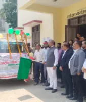 बलिया में 9 मई को लगेगी राष्ट्रीय लोक अदालत, प्रचार वाहन को दिखाई गई हरी झंडी