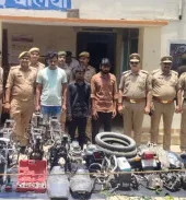 नगरा पुलिस ने अंतरजनपदीय वाहन चोर गिरोह का किया पर्दाफाश, तीन गिरफ्तार