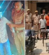 पुलिस मुठभेड़ में 25 हजार का इनामी बदमाश गिरफ्तार, पैर में लगी गोली; चार साथी भी दबोचे गए