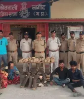सतना में चंदन चोर गिरोह का पर्दाफाश, 3 महिलाओं समेत 6 गिरफ्तार; 7 वारदातों का खुलासा