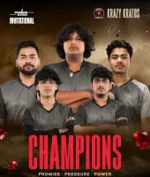 क्रेज़ी क्रेटोस बनी क्राफ्टन इंडिया राइजिंग स्टार इनविटेशनल 2026 की पहली चैंपियन