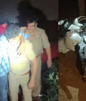 UP News: पुलिस मुठभेड़ में चेन स्नेचर गिरोह का बदमाश घायल, अवैध तमंचा और बिना नंबर की बाइक बरामद