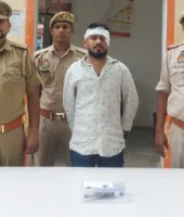 Ballia News : युवक को गोली मारने के मामले में एक आरोपी गिरफ्तार, तमंचा और खोखा कारतूस बरामद