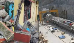 उत्तराखंड: रेलवे टनल निर्माण की ब्लास्टिंग से फिर दरकीं दीवारें, बल्दियाखान गांव के लोग विस्थापन पर अडिग