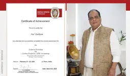 राजनीतिक रणनीतिकार डॉ. अतुल मलिकराम को मिला ‘कार्बन फुटप्रिंट/जीएचजी अकाउंटिंग’ सर्टिफिकेशन