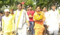 भव्य कलश यात्रा के साथ शुरू हुआ श्री रूद्र महायज्ञ, जयकारों से गूंजा क्षेत्र