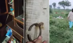 बलिया में घर में सो रहे परिवार को बाहर से बंद कर लाखों की चोरी, 3.50 लाख नकदी और गहने ले गए चोर