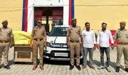 45 किलो गांजा के साथ दो तस्कर गिरफ्तार, 22 लाख रुपये का माल बरामद
