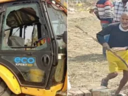 लखनऊ में एलडीए टीम पर हमला, सरकारी वाहनों पर पथराव; जेसीबी चालक घायल