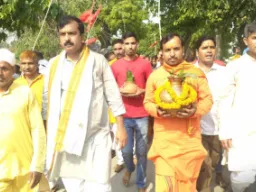 भव्य कलश यात्रा के साथ शुरू हुआ श्री रूद्र महायज्ञ, जयकारों से गूंजा क्षेत्र