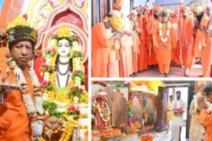 गोरखपुर दशहरा : बुलेटप्रूफ रथ पर शोभायात्रा में शामिल हुए सीएम योगी, कहा – बदले नामों से आज भी मौजूद हैं रामायण-महाभारत के खल पात्र