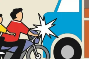 भदोही में भीषण सड़क हादसा: ट्रक ने बाइक सवार चार युवकों को कुचला, दो की मौत, दो गंभीर