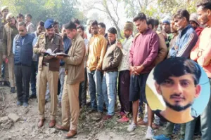 लखीमपुर खीरी: दोस्तों के साथ गया युवक अधजला शव बनकर मिला, परिजनों ने जताई हत्या की आशंका, पुलिस जांच में जुटी