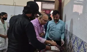 बलिया में निर्माणाधीन पुल पर हादसा, ढांचा गिरने से दो मजदूरों की मौत