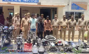 नगरा पुलिस ने अंतरजनपदीय वाहन चोर गिरोह का किया पर्दाफाश, तीन गिरफ्तार