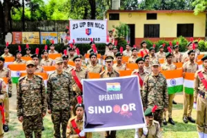मुरादाबाद में ऑपरेशन सिंदूर की प्रथम वर्षगांठ पर एनसीसी कैडेट्स ने दी शहीदों को श्रद्धांजलि