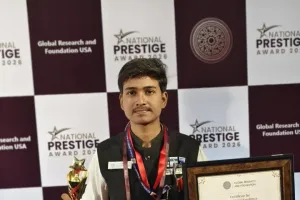 रक्षा तकनीक में उत्कृष्ट योगदान के लिए टीकमगढ़ के प्रखर विश्वकर्मा को 'नेशनल प्रेस्टीज अवार्ड 2026' से नवाजा गया