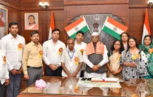 राजस्थान के राज्यपाल ने बलिया के तीन शिक्षकों को 'शिक्षक श्री सम्मान' से किया सम्मानित