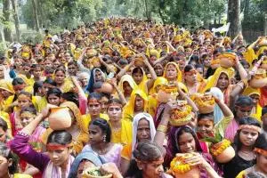 भव्य कलशयात्रा के साथ श्री शिवशक्ति महायज्ञ का शुभारंभ, जयकारों से गूंजा बड़सरी गांव