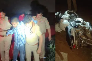 UP News: पुलिस मुठभेड़ में चेन स्नेचर गिरोह का बदमाश घायल, अवैध तमंचा और बिना नंबर की बाइक बरामद
