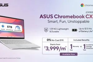 ASUS ने भारत में लॉन्च किया नया Chromebook CX15, Google AI से लैस लैपटॉप की कीमत ₹47,990