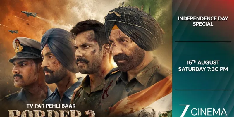 स्वतंत्रता दिवस पर ज़ी सिनेमा पर होगा 'बॉर्डर 2' का वर्ल्ड टेलीविज़न प्रीमियर